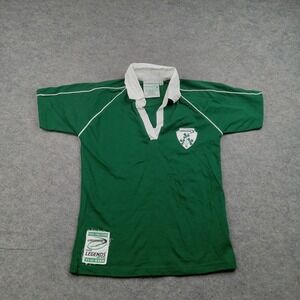 Lansdowne Rugby Polo Shirt Youth 10 Green Ireland Legends Jersey S/S Top